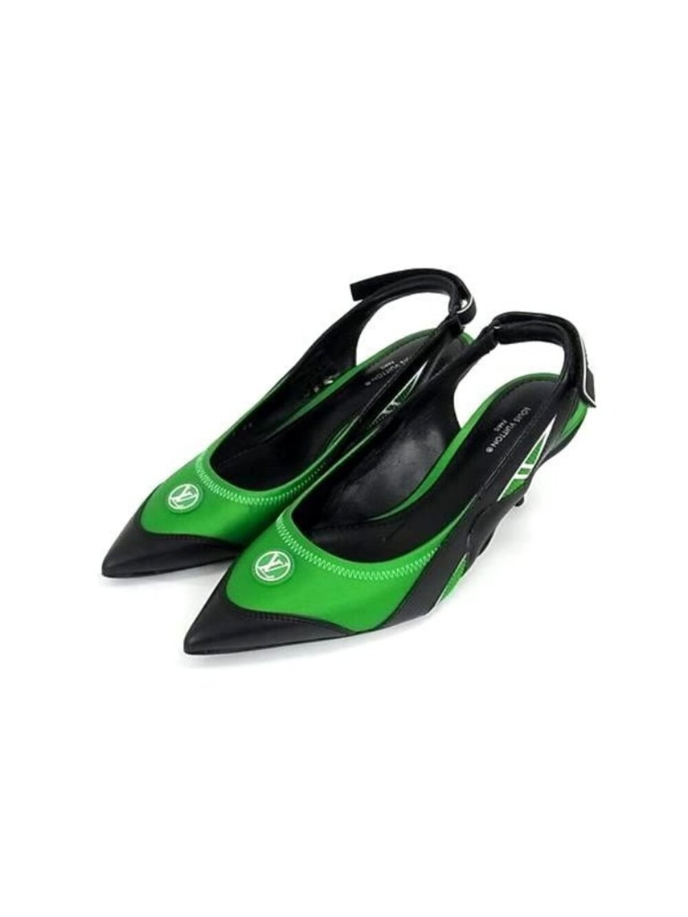 Louis Vuitton Archlight Line Leather Nylon Shoes Green